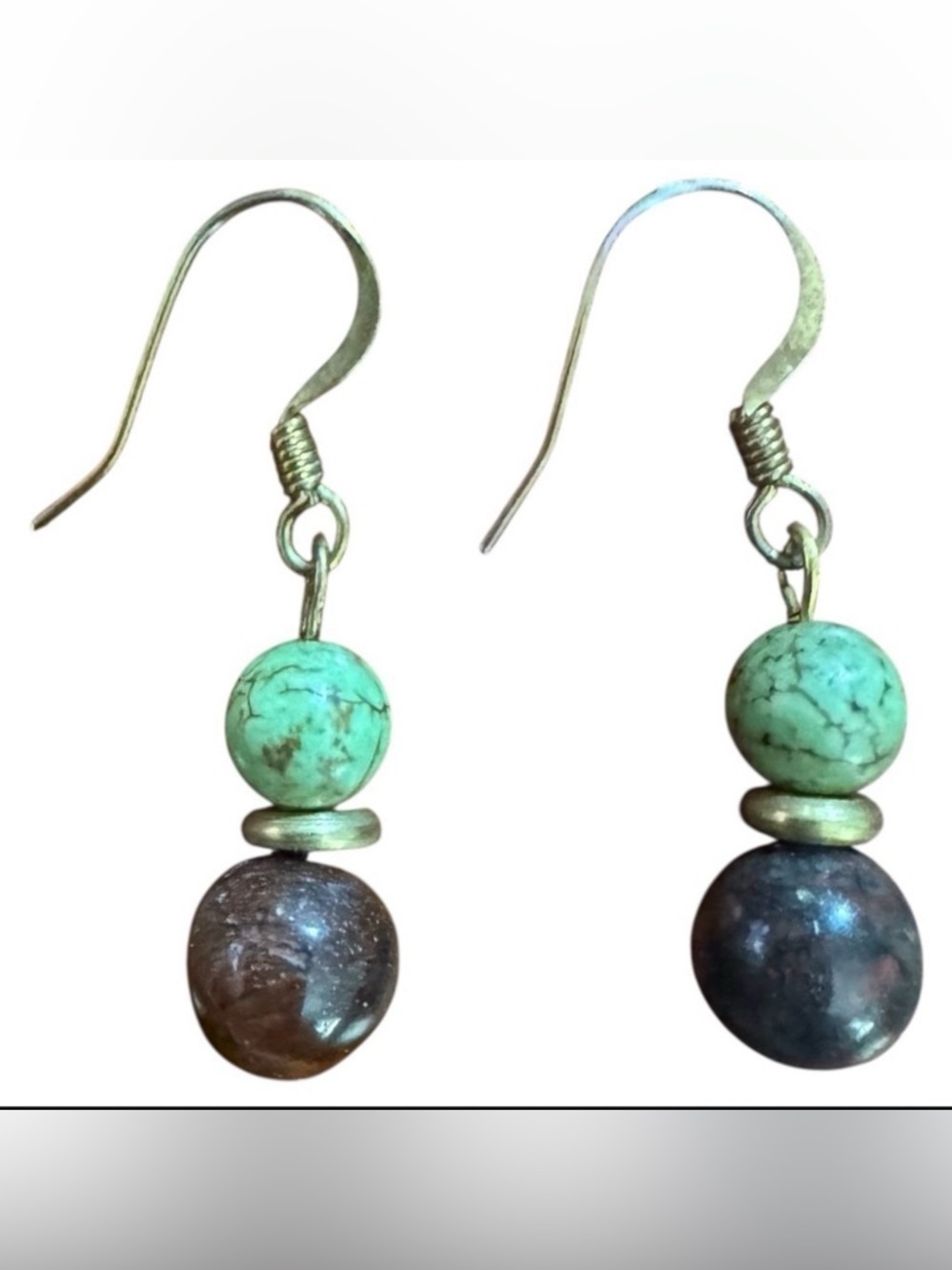 Peg Montana Womenโs with genuine green and brown gemstones